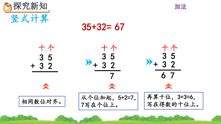 人教版小学数学二年级上册数学课件2.1.2 两位数加两位数（不进位）笔算 课件（20张ppt）