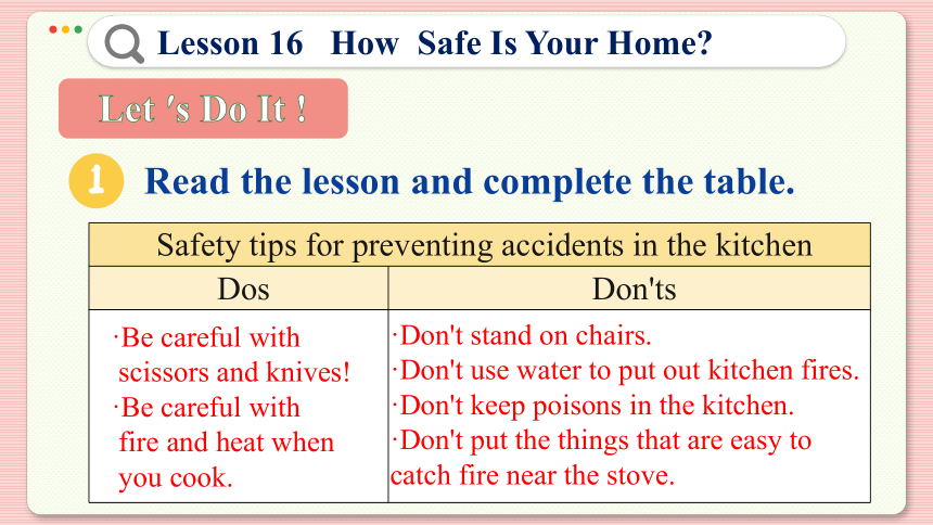 Lesson 16 How  Safe Is Your Home 课件（共38张PPT)