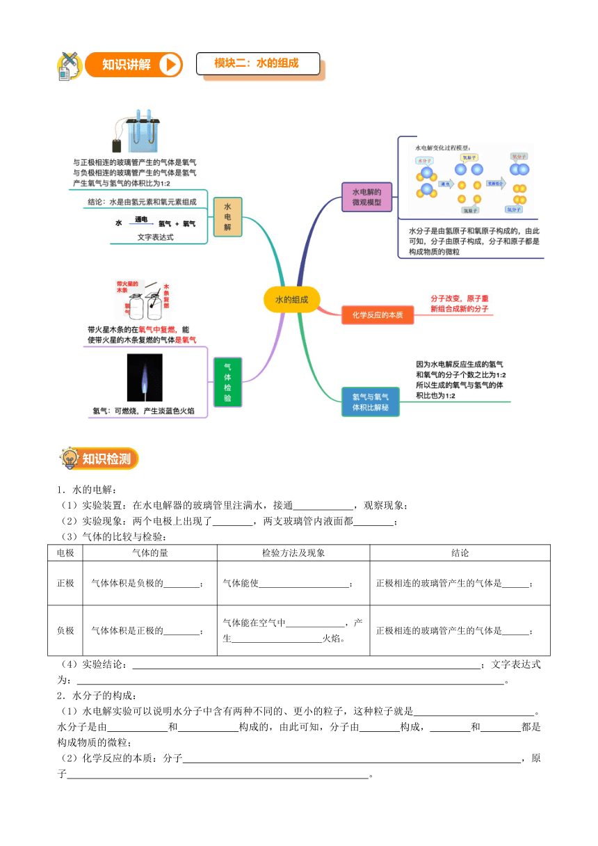 第1讲-生命之源-水（讲义+课后练习）---2021—2022学年浙教版八上科学暑期讲义（无答案）