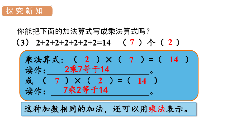 4.1 乘法的初步认识 (1)  课件（20张PPT)