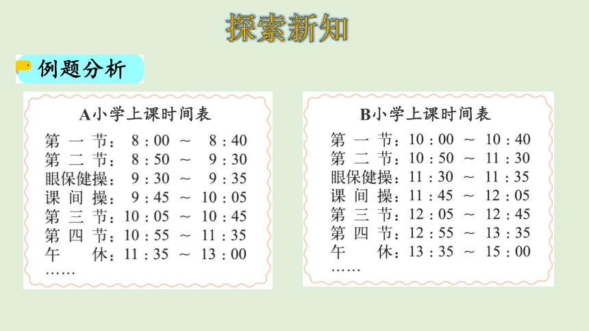 北师大版数学三年级上册7.4 时间表 课件（26张ppt）