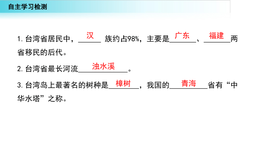 2020-2021学年地理人教版八年级下册7.4祖国的神圣领土—台湾省课件（共46张PPT）