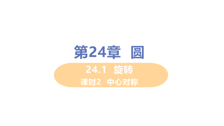 24.1.2 中心对称 课件（共23张PPT）