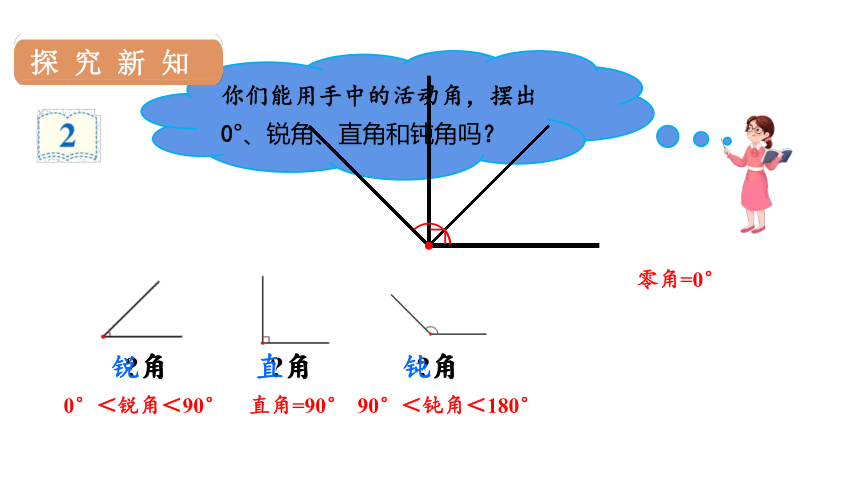 人教版 四年级数学上册3.3角的分类课件（19张PPT)