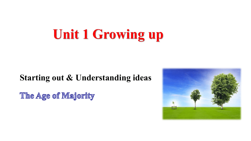 外研版2019选择性必修第二册Unit 1 Growing up Starting out & Understanding ideas（同步课件）(42张）