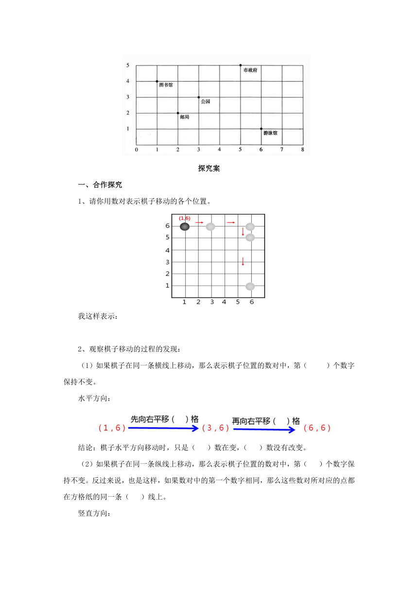 5.3确定位置（2）预习案1 2022-2023学年四年级数学上册-北师大版（含答案）