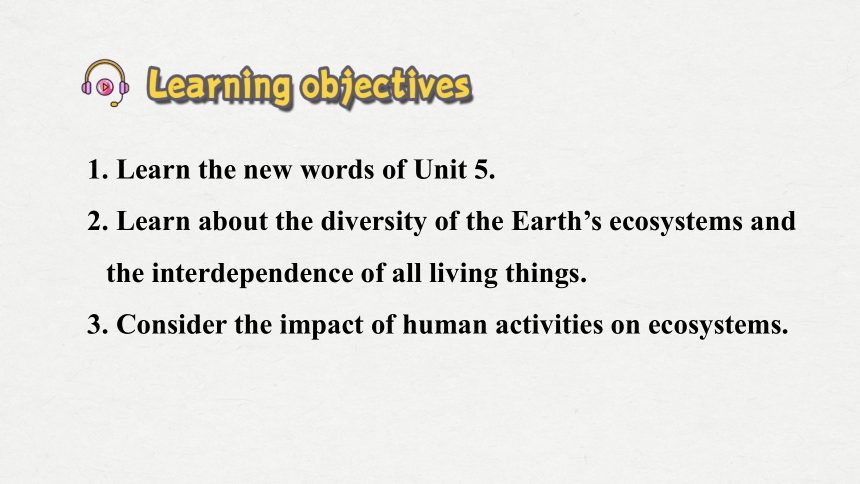 外研版（2019）选择性必修 第二册Unit 5 A delicate world Vocabulary & Starting out课件(共24张PPT)