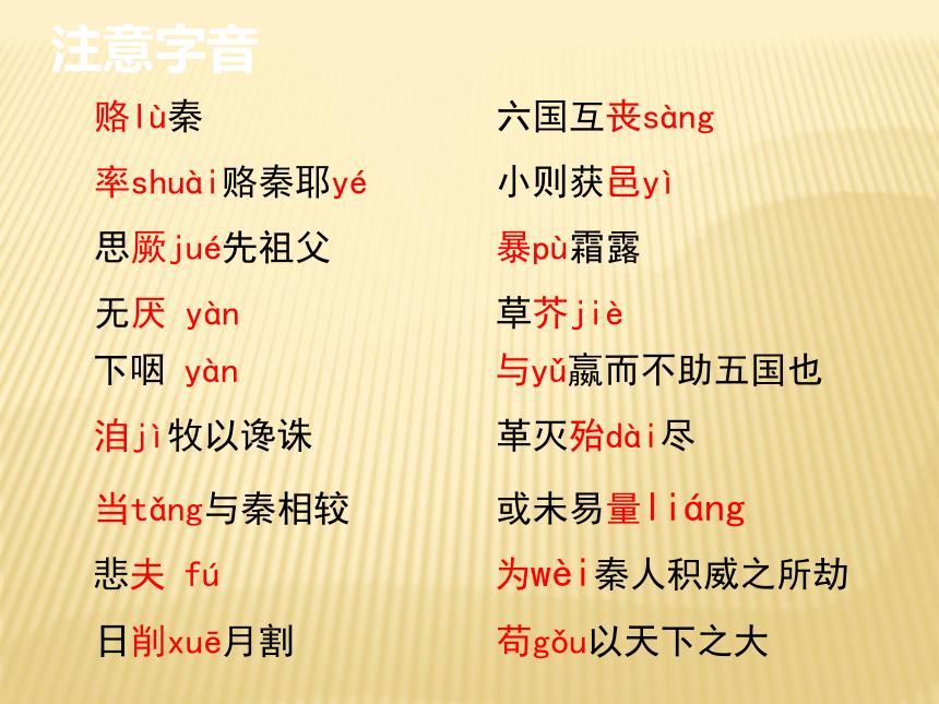 2020-2021学年高中语文 人教部编版 必修下册第八单元16.2 六国论 课件 （60张PPT）