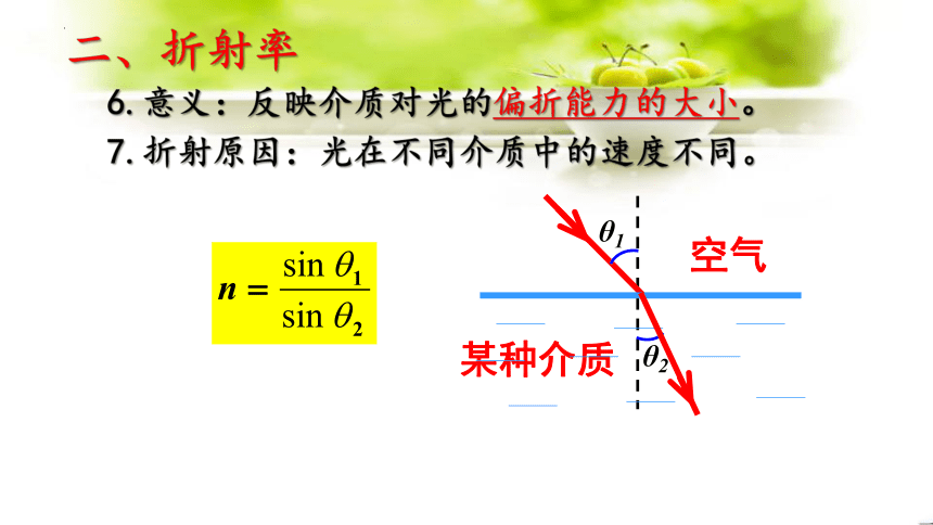 物理人教版（2019）选择性必修第一册4.1光的折射（共24张ppt）
