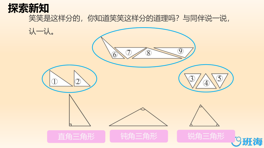 【班海精品】北师大(新)版 四下 第二单元 2.三角形分类【优质课件】