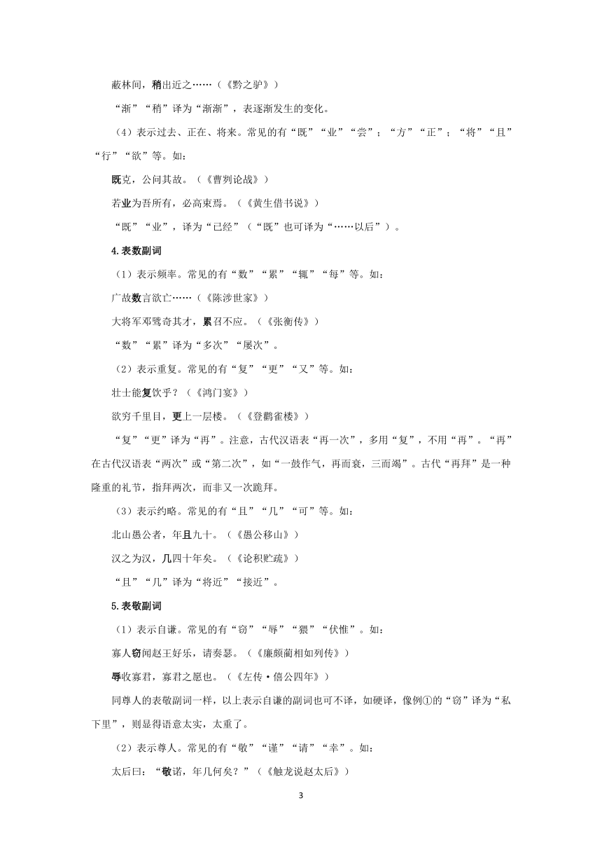 【2023一轮复习】文言文阅读技法指导—（3.2）文言虚词之“副词”