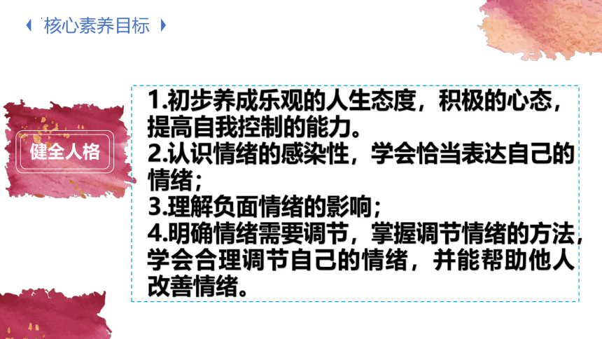 （核心素养目标）4.2 情绪的管理 课件(共33张PPT)+内嵌视频-2023-2024学年统编版道德与法治七年级下册