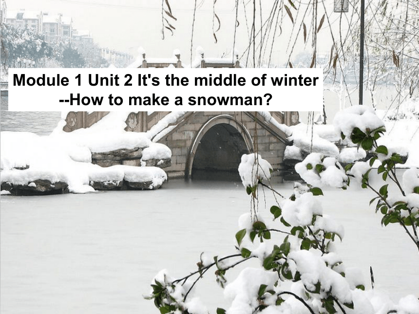 Module 1 Unit 2 It's the middle of winter课件(共15张PPT)
