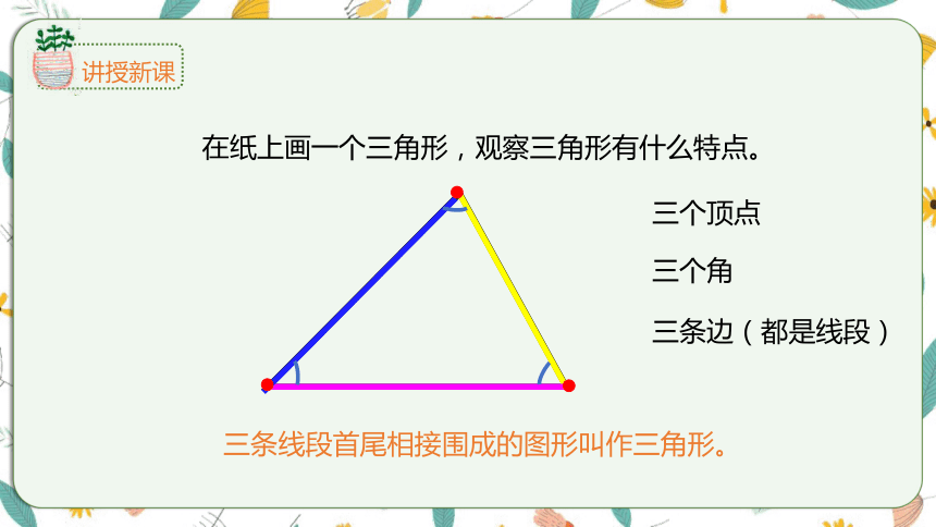 苏教版数学四下 7.1认识三角形（课件）