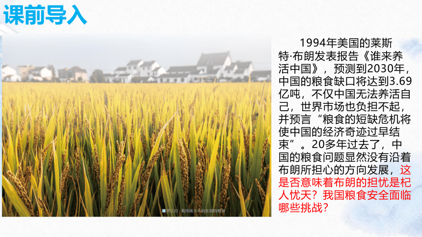 2.3 中国的耕地资源与粮食安全(共43张PPT)课件（内嵌2份视频）