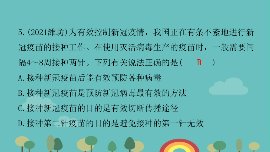 人教版生物八年级下册 第八单元第一章章末总结课件(共27张PPT)