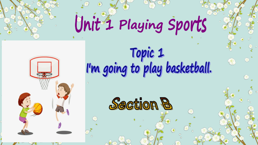 仁爱版八年级上册Unit 1 Playing Sports Topic 1 I'm going to play basketball. SectionB 课件(共19张PPT)