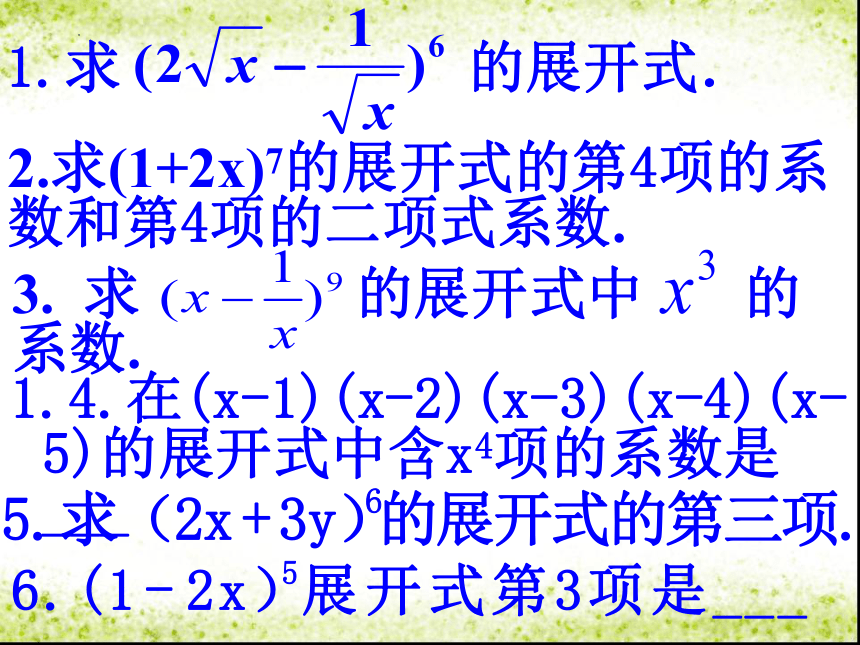 1.3.1二项式定理 课件（共14张PPT）