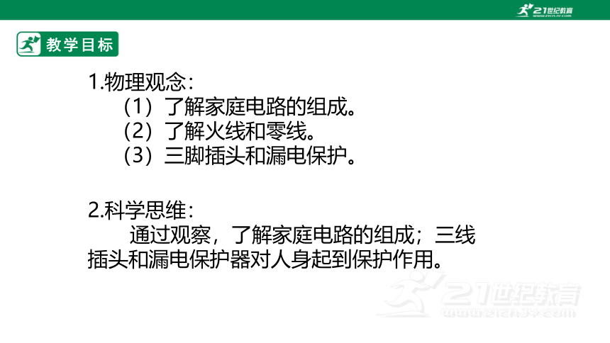 人教版 初中物理 九年级全册 第十九章 生活用电 19.1   家庭电路   课件（2022新课标）