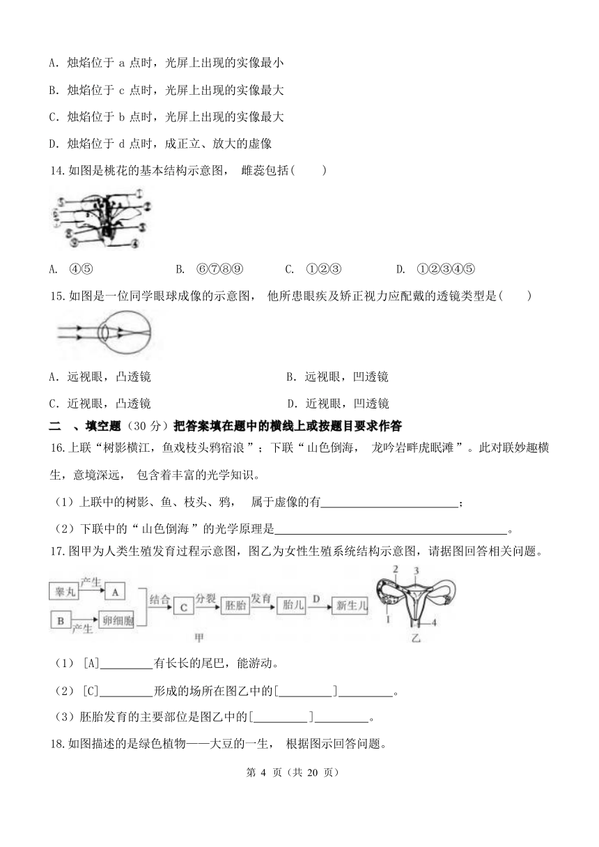 浙教版七年级下册期中测试模拟科学试卷（含解析 1-2章）