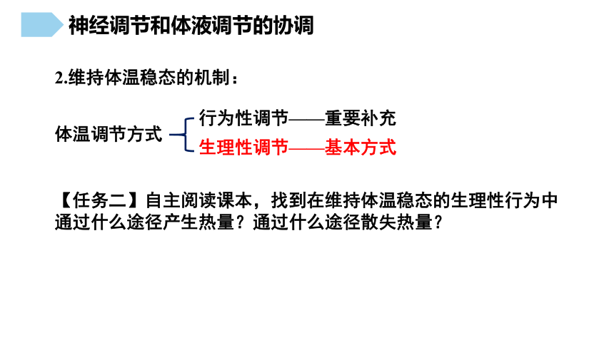 3.3体液调节与神经调节的关系课件-(共21张PPT)人教版（2019）选择性必修1