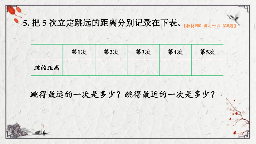 小学数学 西师大版 二年级上册五 测量长度练习十四课件（14张PPT)