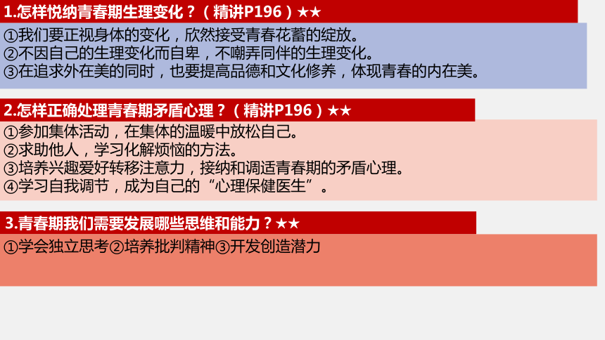 专题五 青春时光 课件(共30张PPT)-2024年中考道德与法治一轮复习高效课件（全国通用）