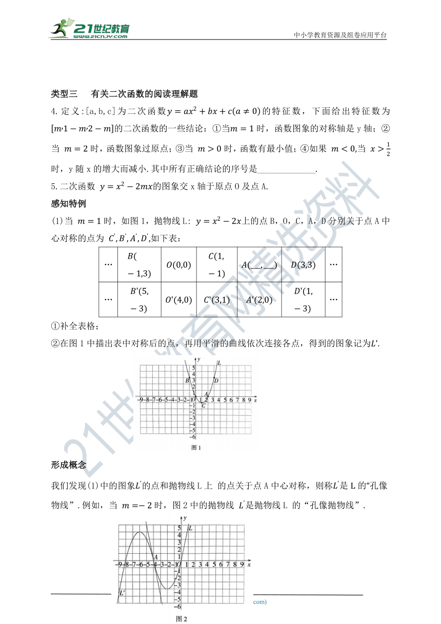 第三章 二次函数专题训练 阅读理解题（含答案）