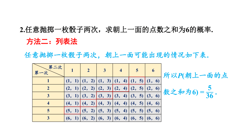 2.2.2 简单事件的概率（二） 课件(共27张PPT)2023-2024学年浙教版九年级上册数学