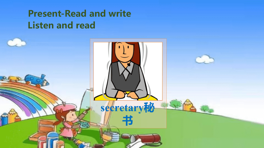 Unit 5 What does he do？Part B Read and write课件(共20张PPT)