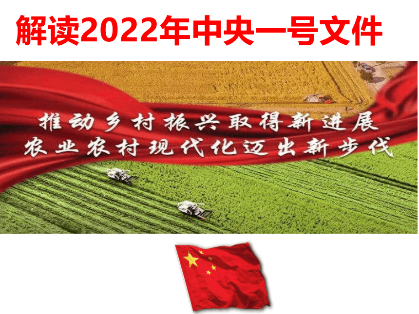 2022年中央一号文件全面推进乡村振兴重点工作解读课件(共17张PPT)