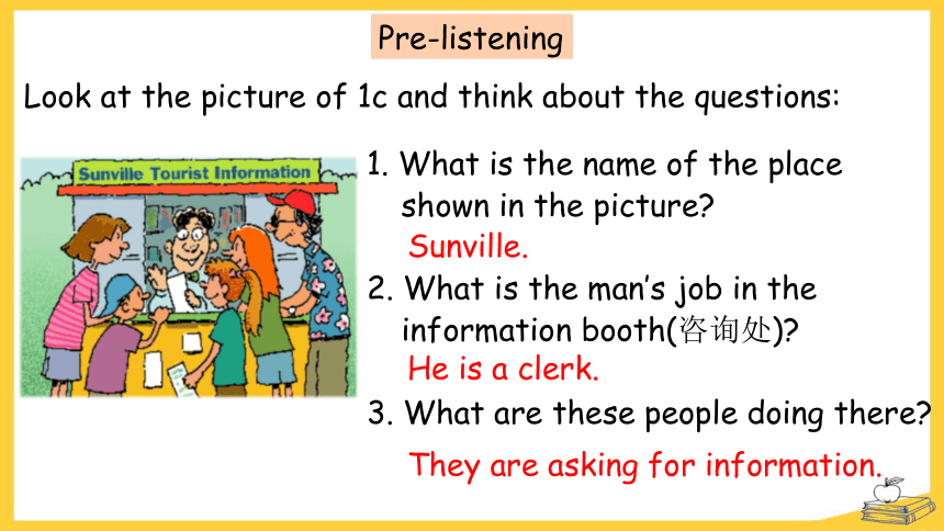 【培优课堂】Section B listening&writing 课件+内嵌音频 人教九年级 Unit 3 Could you please tell me where the restrooms