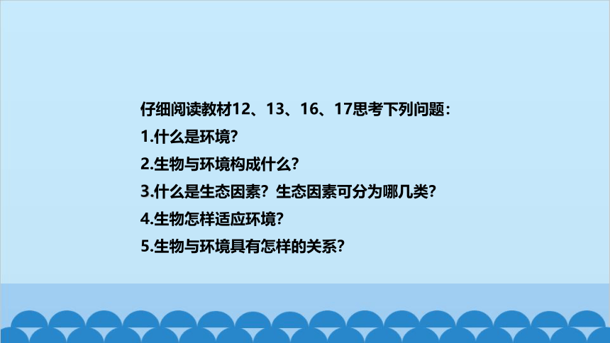 人教版生物七年级上册 第一单元第二章第一节 生物与环境的关系课件(共21张PPT)