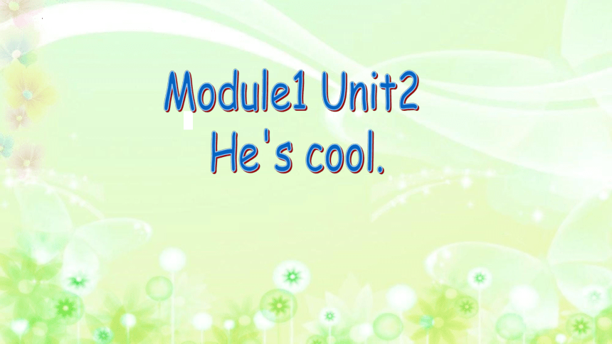 Module1 Unit2 He’s cool 课件(共18张PPT)