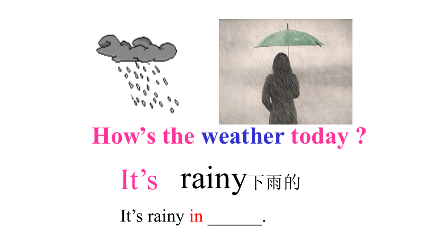 Unit 6 How's the weather today? Lesson1课件(共17张PPT)