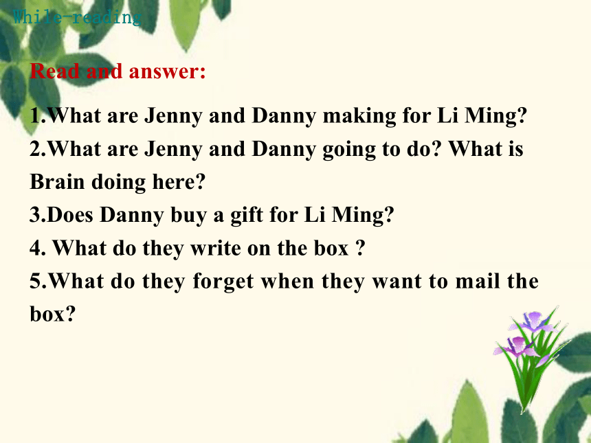 Unit 3 Families Celebrate Together-Lesson 17 Presents from Canada!课件(共20张PPT)