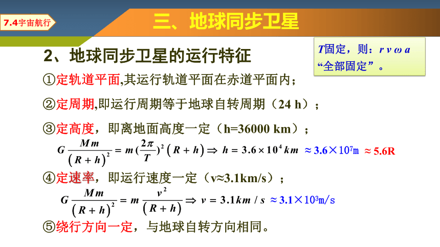 7.4 宇宙航行第2课时 课件(共19张PPT) -2023-2024学年高一下学期物理人教版（2019）必修第二册