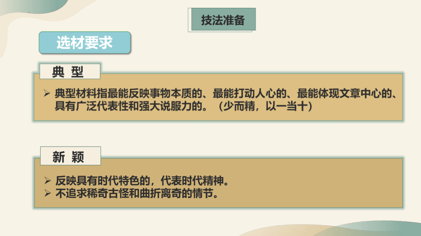 2023-2024学年七年级语文下学期精讲课堂（统编版）第四单元写作 怎样选材  课件(共36张PPT)