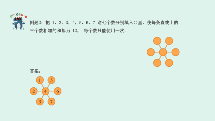 一年级下册数学奥数课件-第11讲《简单的数阵图》 全国通用(共24张PPT)