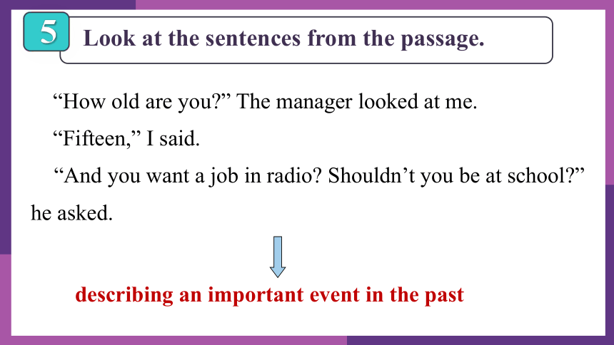 Module 10  Unit 2  It seemed that they were speaking to me in person写作课件(共16张PPT)