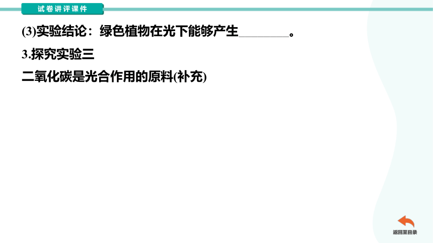 第三单元第四章绿色植物的光合作用复习试卷讲评课件（共54张PPT）