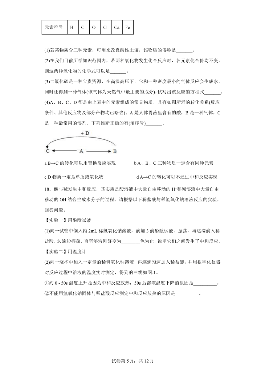 10.2酸和碱的中和反应同步练习-2021-2022学年九年级化学人教版下册（word版 含答案）