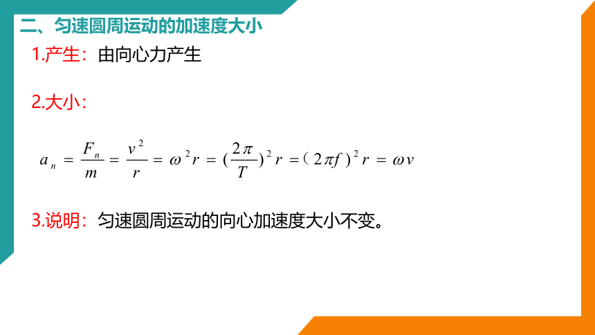 6.3向心加速度（课件）高一物理（人教版2019必修第二册）(共21张PPT)
