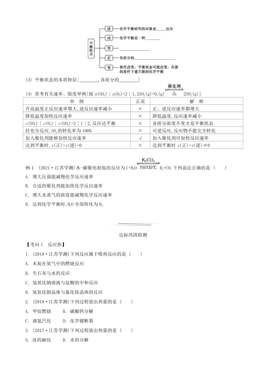 2023年江苏合格考考点各个击破 课时13　反应热　原电池　化学反应速率与限度（含答案）