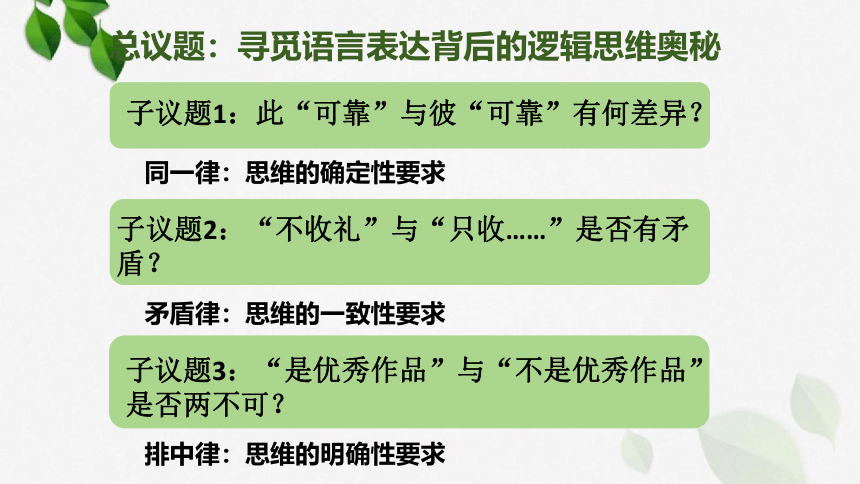 2.2 逻辑思维的基本要求课件（27张PPT）-2023-2024学年高中政治统编版选择性必修三逻辑与思维