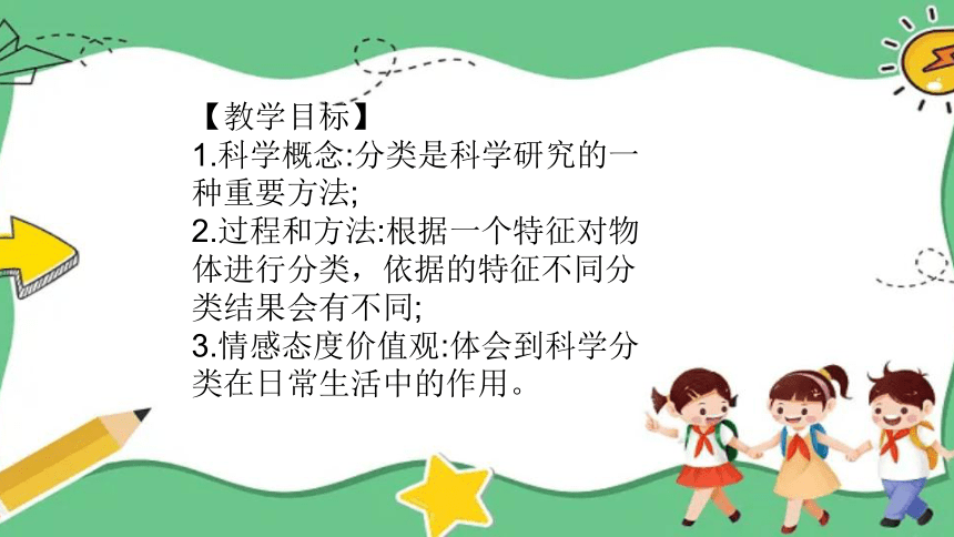 教科版（2017秋）科学 一年级下册 1.4 给物体分类课件(共19张PPT)