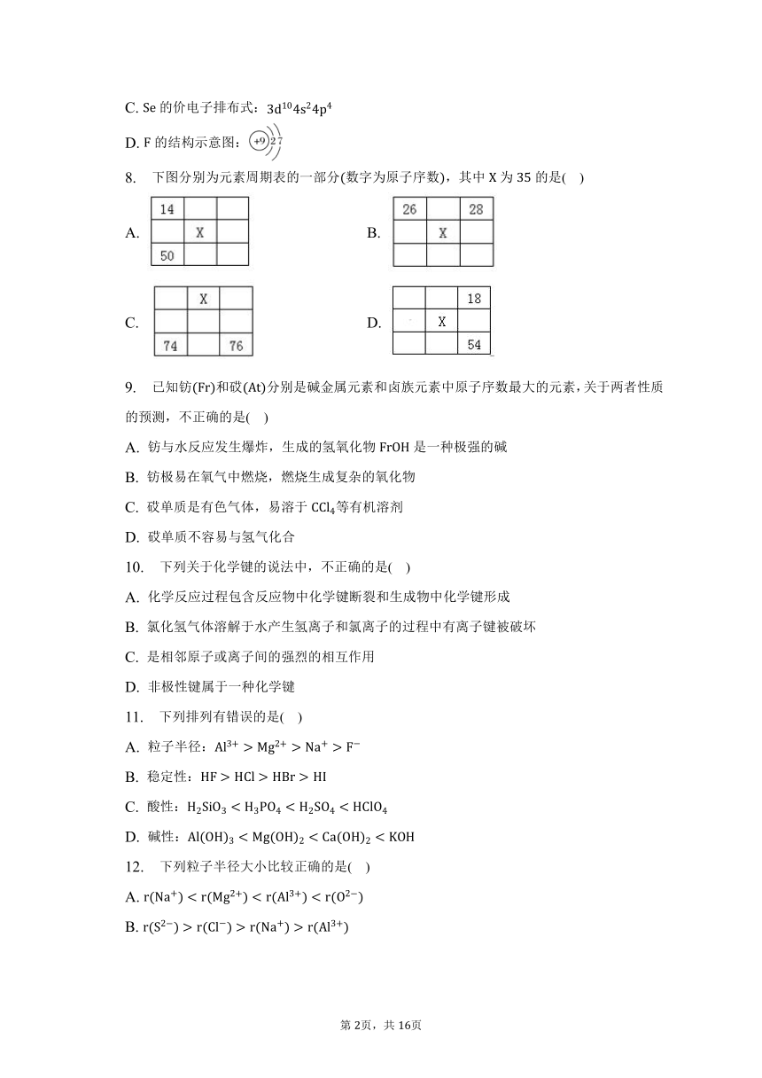 2022-2023学年广东省惠州市部分学校高一（下）期中化学试卷（含解析）