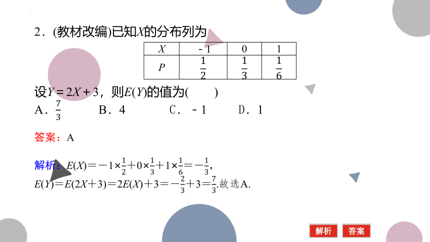 10.5 离散型随机变量的分布列、均值与方差-2023届高三数学一轮复习 课件（共49张PPT）