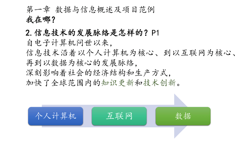 -2021-2022学年高一信息技术粤教版(2019)必修1     1.1 数据及其特征课件（26张PPT）