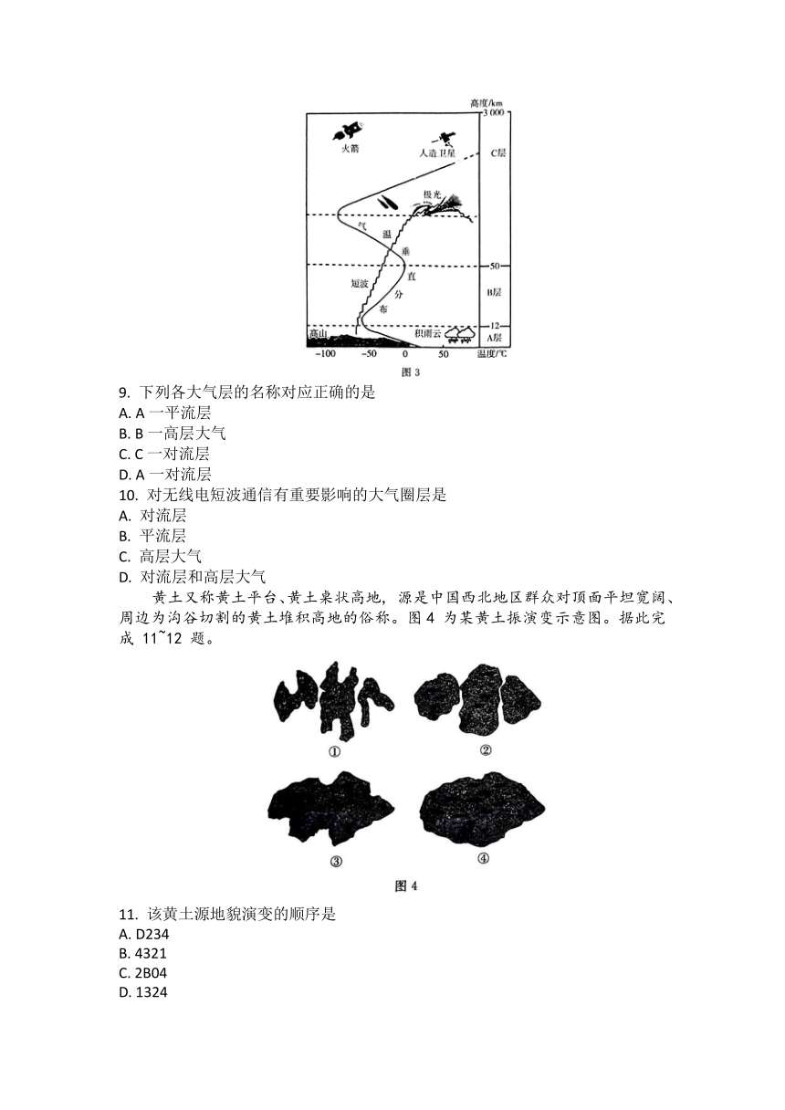 2023年湖北省普通高中学业水平合格性考试模拟（六）地理试题（5月）（含解析）